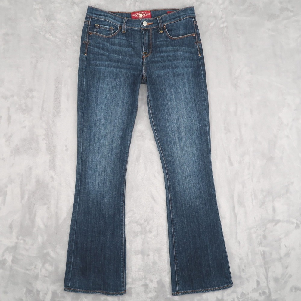 Lucky Brand Jeans Womens 8/29 Blue Sofia Boot Americana Casual
